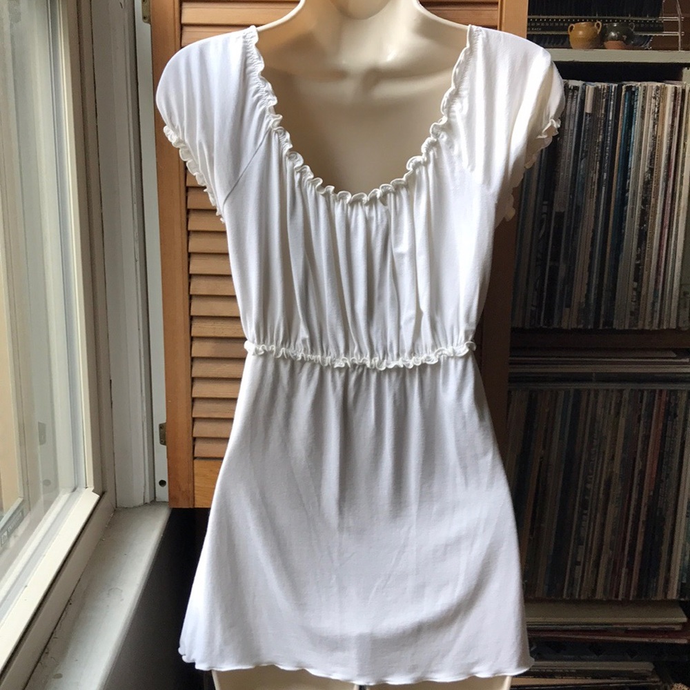 💜2/$14💜MAX STUDIO on/off shoulder peasant top - Picture 3 of 8